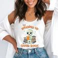 Cute Halloween Teacher Librarian Mummy Reading Books Flowy Tank, funny gift Cute Halloween Teacher Librarian Mummy Reading Books Flowy Tank, funny gift