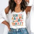 What Are We Doing Today Physical Education PE Teacher Women Flowy Tank, funny gift What Are We Doing Today Physical Education PE Teacher Women Flowy Tank, funny gift