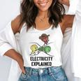 Electricity Explained Physics Nerd I Teacher School Flowy Tank, funny gift Electricity Explained Physics Nerd I Teacher School Flowy Tank, funny gift