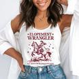 Elopement Wrangler Teacher ABA Behavior Support Cowboy Flowy Tank, funny gift