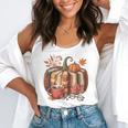 Fall Book Pumpkin Retro Reading Halloween Teacher Flowy Tank, funny gift Fall Book Pumpkin Retro Reading Halloween Teacher Flowy Tank, funny gift