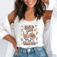 Fall In Love With Learning Teacher Autumn School Flowy Tank, funny gift