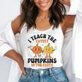 Halloween Teacher I Teach The Cutest Pumpkins In The Patch Flowy Tank, funny gift