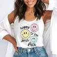 Happy To See Your Face Smile Face Teacher Back To School Flowy Tank, funny gift