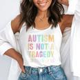 Kids AUTISM IS NOT A TRAGEDY IGNORANCE IS Proud Teacher Crew Flowy Tank, funny gift