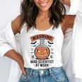 Mad Scientist Pumpkin Science Teacher Halloween Costume Kids Flowy Tank, funny gift