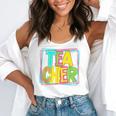 Neon Retro Teacher Cute Teacher Team New Teacher Back To Sch Flowy Tank, funny gift Neon Retro Teacher Cute Teacher Team New Teacher Back To Sch Flowy Tank, funny gift