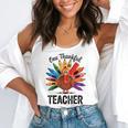 One Thankful Teacher Thanksgiving TurkeyCute Pencil Flowy Tank, funny gift