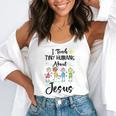 I Teach Tiny Humans About Jesus Sunday School Teacher Flowy Tank, funny gift I Teach Tiny Humans About Jesus Sunday School Teacher Flowy Tank, funny gift