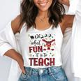 Teachers Oh What Fun It Is To Teach Cute Red Plaid Reindeer Flowy Tank, funny gift Teachers Oh What Fun It Is To Teach Cute Red Plaid Reindeer Flowy Tank, funny gift