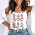 Team TK Teacher Christmas Groovy Smile Face Girl Boy Kid TK Flowy Tank, funny gift Team TK Teacher Christmas Groovy Smile Face Girl Boy Kid TK Flowy Tank, funny gift