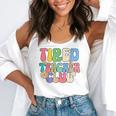 Tired Teachers Club Groovy Teachers Back To School Flowy Tank, funny gift Tired Teachers Club Groovy Teachers Back To School Flowy Tank, funny gift