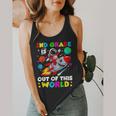 2nd Grade Is Out Of This World Space Rocket Planets Teacher Flowy Tank, funny design