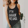 7th Grade Squad Back To School Student Teacher Flowy Tank, funny design