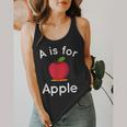A Is For Apple Toddler Kindergarten Preschool Teacher Flowy Tank, funny design A Is For Apple Toddler Kindergarten Preschool Teacher Flowy Tank, funny design