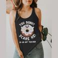 Art Teacher Halloween Donut Lover Costume Kawaii Monster Flowy Tank, funny design