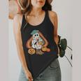 Art Teacher Painting Brushes Retro Pumpkin Ghost Artist Flowy Tank, funny design Art Teacher Painting Brushes Retro Pumpkin Ghost Artist Flowy Tank, funny design