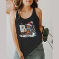 Artist Gingerbread Painter Art Teacher Student Christmas Flowy Tank, funny design