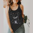 Astronaut Purple Moon Swing NASA Space Science Teacher Flowy Tank, funny design