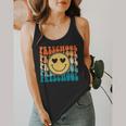 Back To School Groovy Smile Preschool Teachers Students Kids Flowy Tank, funny design Back To School Groovy Smile Preschool Teachers Students Kids Flowy Tank, funny design