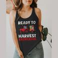 Back To School Teacher Farming Tractor Farmer Kids 100th Day Flowy Tank, funny design Back To School Teacher Farming Tractor Farmer Kids 100th Day Flowy Tank, funny design