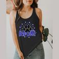 Blue Bobcats School Spirit Coquette Bow Mascot Teacher Flowy Tank, funny design