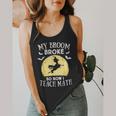 My Broom Broke So Now I Teach Math Teacher Halloween Costume For Men Women Flowy Tank, funny design