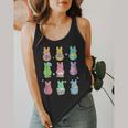 Bunny Reading Books Easter Day Librarian Teacher Book Flowy Tank, funny design Bunny Reading Books Easter Day Librarian Teacher Book Flowy Tank, funny design