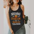 You Cannot Scare Me I'm An Toddler Teacher Halloween Men Women Kids Flowy Tank, funny design