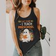 You Cant Scare Me I Teach Preschool Halloween Teacher Flowy Tank, funny design