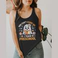 You Can't Scare Me I Teach Preschool Teacher Halloween Flowy Tank, funny design