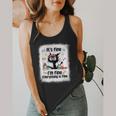 Cat It's Fine I'm Fine Everything Is Fine Teacher Life Flowy Tank, funny design Cat It's Fine I'm Fine Everything Is Fine Teacher Life Flowy Tank, funny design