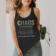 Chaos Coordinator Teacher Coworker Boss Appreciation Flowy Tank, funny design