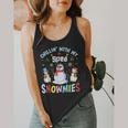 Chillin With My Sped Snowmies Teacher Student Christmas Flowy Tank, funny design Chillin With My Sped Snowmies Teacher Student Christmas Flowy Tank, funny design