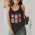 Christmas Teacher Stamps Flowy Tank, funny design