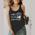 Coffee Teach Repeat Women's Misses Plus Size Teacher Flowy Tank, funny design