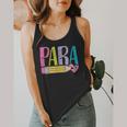 Colorful PARA Teacher Paraprofessional Cute Pencil Flowy Tank, funny design Colorful PARA Teacher Paraprofessional Cute Pencil Flowy Tank, funny design