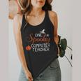 Computer Teacher Halloween Spooky Men Women Kids Flowy Tank, funny design
