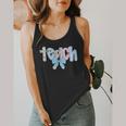 Coquette Bow Teach Teacher Happy First Day Back To School Flowy Tank, funny design