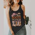 Cowboy Teacher These Boots Are Made-For Teaching School Flowy Tank, funny design Cowboy Teacher These Boots Are Made-For Teaching School Flowy Tank, funny design