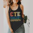 CTE Teacher Education Career Technical Flowy Tank, funny design