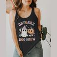 Daycare Boo Crew Groovy Halloween Floral Ghost Kid Teacher Flowy Tank, funny design