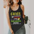 Daycare Teacher School Chaos Coordinator Toddler Tamer For Men Women Kids Flowy Tank, funny design