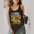 I Dig Teaching Dump Truck Construction Back School Teacher Flowy Tank, funny design