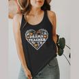 Drama Teacher Heart Pumpkin Ghost Halloween Kids Flowy Tank, funny design