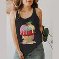 Dripping Apple Ice Cream Cone Cute Teacher Appreciation Flowy Tank, funny design Dripping Apple Ice Cream Cone Cute Teacher Appreciation Flowy Tank, funny design