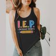 I E P I Encourage Progress Special Education Teacher Flowy Tank, funny design