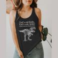 Lets Eat Kids Punctuation Saves Lives Dinosaur Teacher Flowy Tank, funny design Lets Eat Kids Punctuation Saves Lives Dinosaur Teacher Flowy Tank, funny design