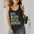Eat Sleep Math Repeat Teacher Lover Flowy Tank, funny design Eat Sleep Math Repeat Teacher Lover Flowy Tank, funny design