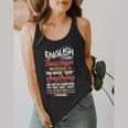 English Teacher Flowy Tank, funny design English Teacher Flowy Tank, funny design